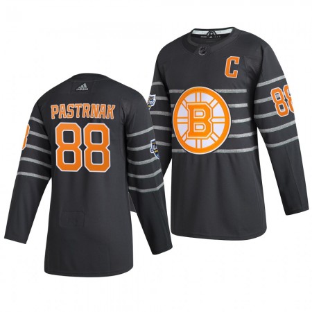 Boston Bruins David Pastrnak 88 Grijs Adidas 2020 NHL All-Star Authentic Shirt - Mannen